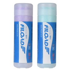 Fiload 濕式運動毛巾2件組, 1套, 紫色, 水藍色