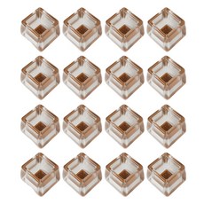 Allhigh 高級加厚TPE家具桌椅靜音防滑腳套 正方形小型, 16個