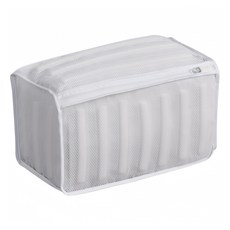 網眼鞋運動鞋洗衣袋, 白色, 1個