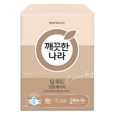 KleanNara 可綠納樂 Deep Mood 面紙 奶油米色 2層, 240入, 6個