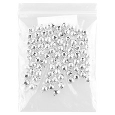 유니아트 대용량 미니방울 8mm, 은색, 1세트