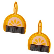 Allode 新學期桌上型迷你掃具組, 2套, TYPE01 檸檬