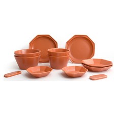 PRELUDE Simple 베이직 居家雙人餐具組 12件組, 1套, 胡蘿蔔, 6種