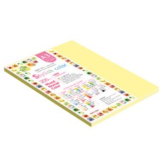 종이문화 스타일리쉬 두꺼운 혼합색지 4 SN-Yellow Tone 205g, 25개, A3