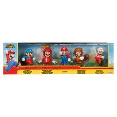 jakks PACIFIC 任天堂 瑪利歐公仔 5件組 6.35cm 416464, 1套