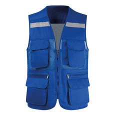 DEFENZEMAN 網眼安全背心 A 基本網眼型 藍色, 1個