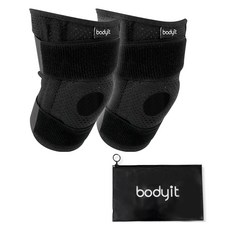 Bodyit 運動護膝 2件組, 1套, 黑色