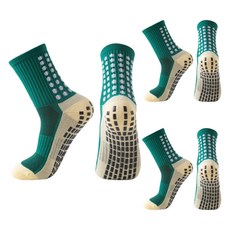 쿠미핸즈 쿠션 스포츠 양말 3켤레 세트, 1세트, 딥그린