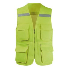 DEFENZEMAN 網眼安全背心 A 基本網眼型 螢光黃綠色, 1個