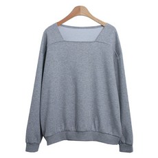 라라온 면 스퀘어넥 심플 소프트 맨투맨 TSP1815