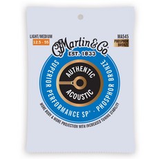 마틴 Phosphor Bronze Light Medium 스트링, MA545, 1개