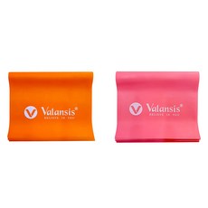 Valansis Power K-Core 核心彈力帶 0.35mm + 0.4mm 套組, 1套, 暖橘色, 冷粉色