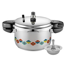 PNPOONGNYUN 維也納電磁爐1954版壓力鍋 10人份, 5.3L, 銀色, 1個
