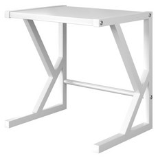 Younco 寬版微波爐收納架 廚房整潔置物架, 白色, 1個