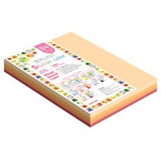 paperculture 加厚混合色紙 08 SN 時尚基本款 紅色調 205g, 80個, B4