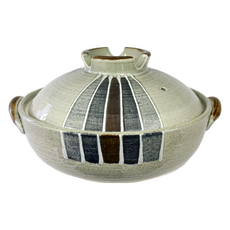 萬古燒 一珍十草8號砂鍋 日本製, 25cm, 1個