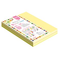 종이문화 두꺼운 혼합색지 04 SN 스타일리쉬 노멀 Yellow Tone 205g, 80개, B4