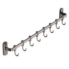 Celliving 多用途高級廚具置物掛架 8鉤, 灰色, 1個