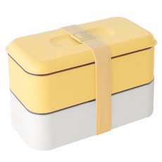 네이쳐리빙 슈가봉봉 스텐 2단 직장인 도시락통, 크림버터, 1개