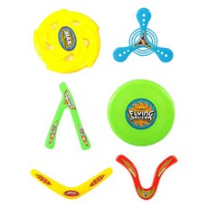 Clarein露營遊戲迴旋鏢 6件組, 1組, 1 混合 6