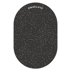 오셀픽 오브제 빨아쓰는 규조토 발매트, 멜로우블랙
