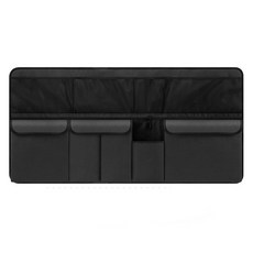 코히모 차량용 트렁크 정리함 걸이형 수납 포켓 4W447, 블랙