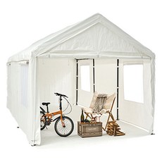 타카쇼 차량용 대형 간이 캐노피 3 x 6m 방문설치, 화이트