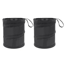 Khohimo 車用折疊式垃圾桶 4W452, 黑色, 2個