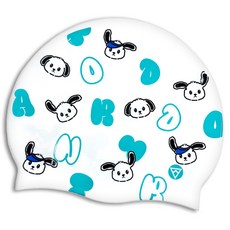 托內多 矽膠設計款泳帽 TSC2003, 白薄荷, 1個