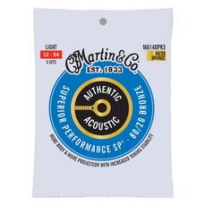 C.F. Martin&CO.EST.1833 琴弦 MA140PK 3入, 1個, MA140PK3, 混合色