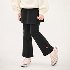 JELISPOON 女童款愛心刺繡喇叭褲裙