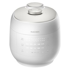 CUCHEN 酷晨 [10% 節能補助家電] Grain 全不鏽鋼 雙壓 IH 電子壓力鍋 6人份, 白色, CRT-UPDS0671W