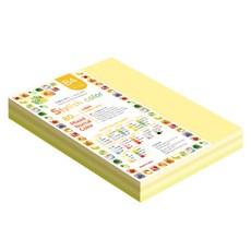 종이문화 스타일리쉬 얇은 혼합색지 80g No 04 SN Yellow Tone, 210개, B4