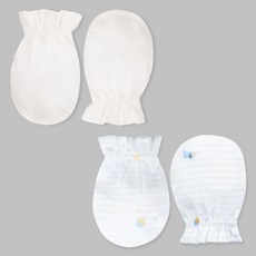 Organic Boom 嬰幼兒用 青蛇年 蛇生肖 夏季用 防抓手套 2入