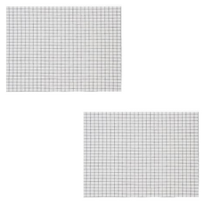 코지웰 방수 식탁보 격자무늬 테이블보 TR0012, 화이트, 2개