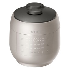 CUCHEN 酷晨 [10%退稅家電] Grain 全不鏽鋼雙重壓力IH電子壓力鍋 6人份, 沙米色, CRT-UPDS0671SB