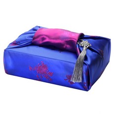 indi.k 群青花朵亮緞包袱巾包裝組, 1套, 混合顏色