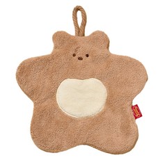 BUTTERSHOP 蓬鬆奶油熊造型廚房毛巾, 1個, 棕色