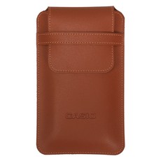 CASIO 卡西歐 工程用計算機專用皮革收納包, 1個, 棕色