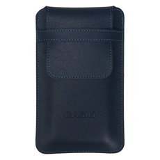CASIO 卡西歐 工程計算機專用皮革收納包, 1個, 海軍藍