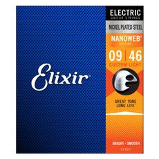 Elixir 電吉他鎳 Nanoweb Custom Light 弦, 12027, 1個