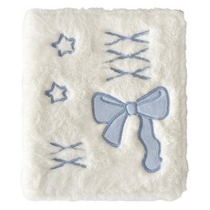 꼬까 6공 포카 털 바인더 + 속지 세트, 화이트 블루리본(바인더)