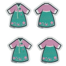 Sunny Enjoy 零廢棄纖維素綠裙韓服造型菜瓜布2件組, 2套