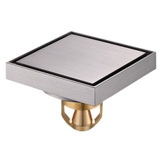 WIDE VIEW 磁懸浮黃銅防臭隱形地漏, 10 x 10 x 8cm, 1個