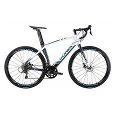소니아 SR1500D 로드 알루미늄 디스크 브레이크 11kg 신장 160cm~175cm, 화이트 + 민트, 180cm, 1개