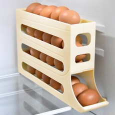 존글로벌 4단 에그 트레이, 옐로우, 1개