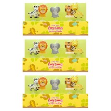 your Candle 裝飾兒童派對蠟燭 野生動物園生日蠟燭 5種組, 3個, 混色