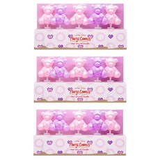 your Candle 角色生日派對蠟燭 像素熊, 粉紅色, 紫色, 3個