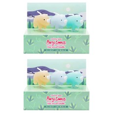 your Candle 動物生日派對蠟燭, 2個, 犀牛