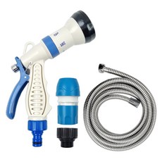 World Clean 多功能噴槍 + 不鏽鋼水管 3m 套組, 1套, 混合色